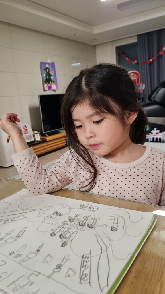 다녀온 곳을 회상해서 그림을 그려보기